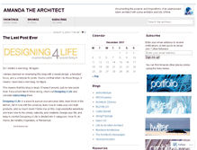 Tablet Screenshot of amandathearchitect.wordpress.com