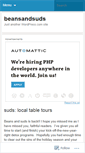 Mobile Screenshot of beansandsuds.wordpress.com