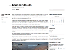 Tablet Screenshot of beansandsuds.wordpress.com