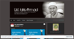 Desktop Screenshot of idrisahmad.wordpress.com