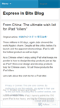 Mobile Screenshot of expressinbits.wordpress.com