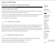 Tablet Screenshot of expressinbits.wordpress.com