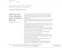 Tablet Screenshot of kerryprice07.wordpress.com