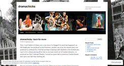 Desktop Screenshot of dramachicks.wordpress.com