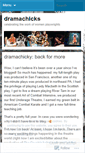 Mobile Screenshot of dramachicks.wordpress.com
