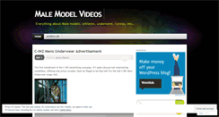 Desktop Screenshot of malemodelpictures.wordpress.com