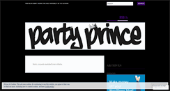 Desktop Screenshot of partyprince.wordpress.com