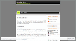 Desktop Screenshot of dropthedice.wordpress.com