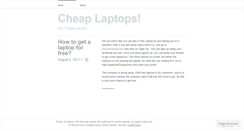 Desktop Screenshot of cheaplaptops123.wordpress.com