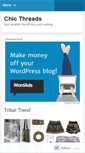 Mobile Screenshot of chicthreads.wordpress.com
