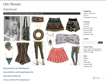 Tablet Screenshot of chicthreads.wordpress.com