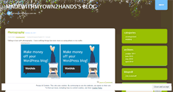 Desktop Screenshot of madewithmyown2hands.wordpress.com