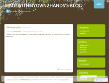 Tablet Screenshot of madewithmyown2hands.wordpress.com