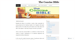 Desktop Screenshot of concisebible.wordpress.com