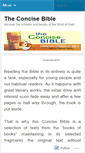 Mobile Screenshot of concisebible.wordpress.com