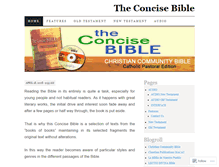 Tablet Screenshot of concisebible.wordpress.com