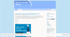 Desktop Screenshot of maurits.wordpress.com