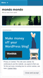 Mobile Screenshot of mondomondo.wordpress.com