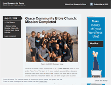 Tablet Screenshot of losbowers.wordpress.com