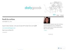 Tablet Screenshot of dailygoods.wordpress.com