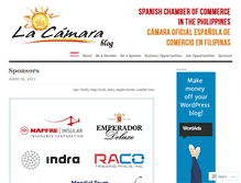 Tablet Screenshot of camaraespanola.wordpress.com
