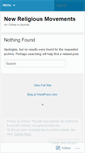 Mobile Screenshot of newreligiousmovements.wordpress.com