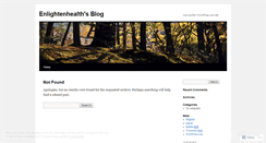 Desktop Screenshot of enlightenhealth.wordpress.com