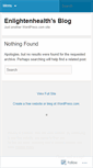 Mobile Screenshot of enlightenhealth.wordpress.com