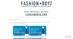 Desktop Screenshot of fashionboyz.wordpress.com