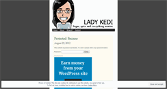 Desktop Screenshot of ladykedi.wordpress.com