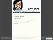 Tablet Screenshot of ladykedi.wordpress.com