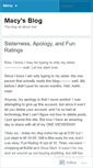 Mobile Screenshot of macysblog.wordpress.com