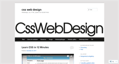 Desktop Screenshot of csswebdesign.wordpress.com