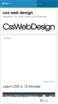 Mobile Screenshot of csswebdesign.wordpress.com