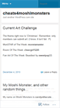Mobile Screenshot of cheats4moshimonsters.wordpress.com
