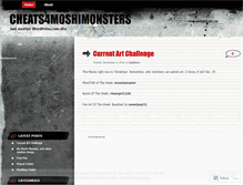 Tablet Screenshot of cheats4moshimonsters.wordpress.com