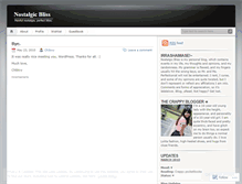 Tablet Screenshot of nostalgicbliss.wordpress.com