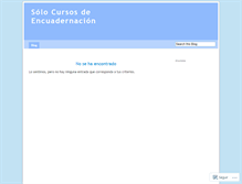 Tablet Screenshot of cursosencuadernacion.wordpress.com