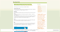 Desktop Screenshot of itsmygoodlife.wordpress.com