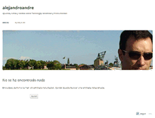 Tablet Screenshot of alejandroandre.wordpress.com
