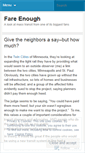 Mobile Screenshot of fareenough.wordpress.com