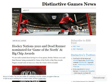 Tablet Screenshot of distinctivegame.wordpress.com