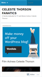 Mobile Screenshot of celestethorsonfanatics.wordpress.com