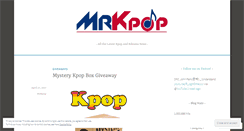 Desktop Screenshot of mrkpop.wordpress.com