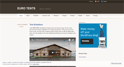 Desktop Screenshot of eurotent.wordpress.com