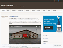 Tablet Screenshot of eurotent.wordpress.com