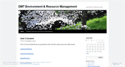 Desktop Screenshot of dmtenviroresource.wordpress.com