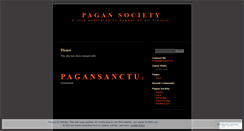 Desktop Screenshot of pagans.wordpress.com