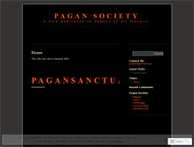 Tablet Screenshot of pagans.wordpress.com