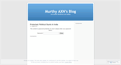 Desktop Screenshot of murthyaxn.wordpress.com